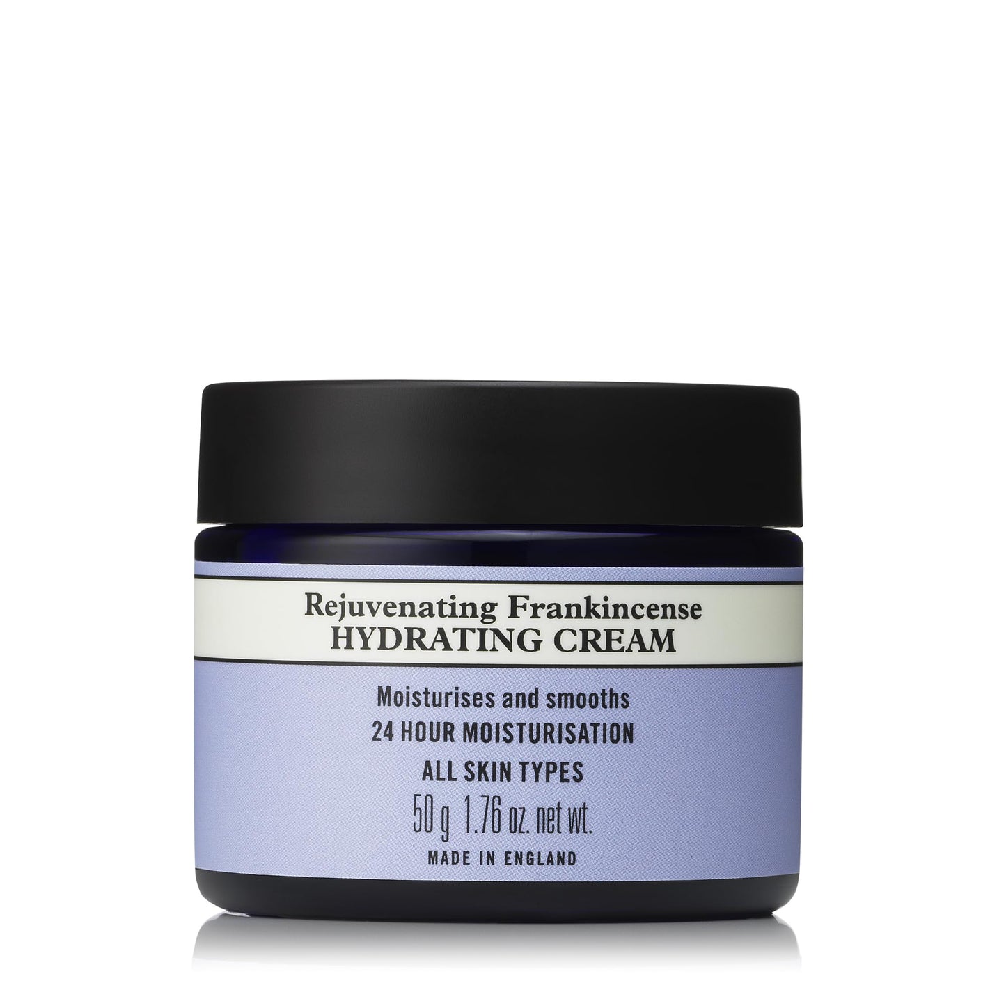 Neal's Yard Rejuvenating Frankincense Hydrating Cream with Hyaluronic Acid & Jojoba Oil, 24-Hour Moisturization, Smooths Skin, Cruelty-Free, 1.76 oz