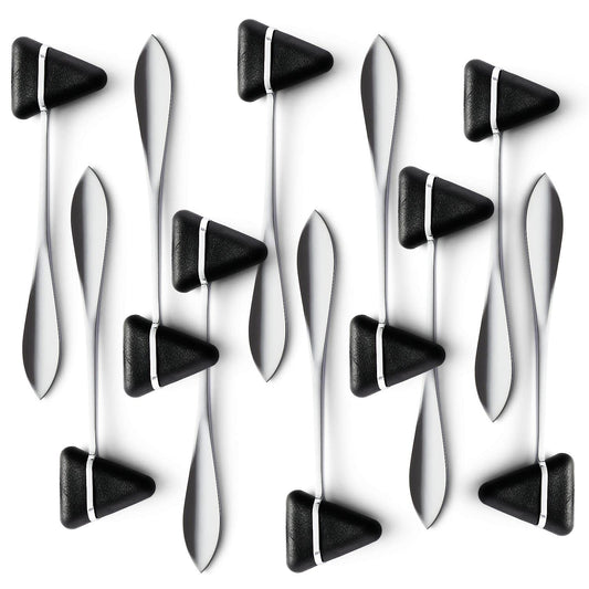 Primacare DH-3692-10 Pack of 10 Taylor Neuro Hammers with Stealth Black Heads, Stainless Steel Percussion Reflex Hammers, Doctor and Surgical Tools, Medical Supplies for Surgeons and Nurses, 7.5"