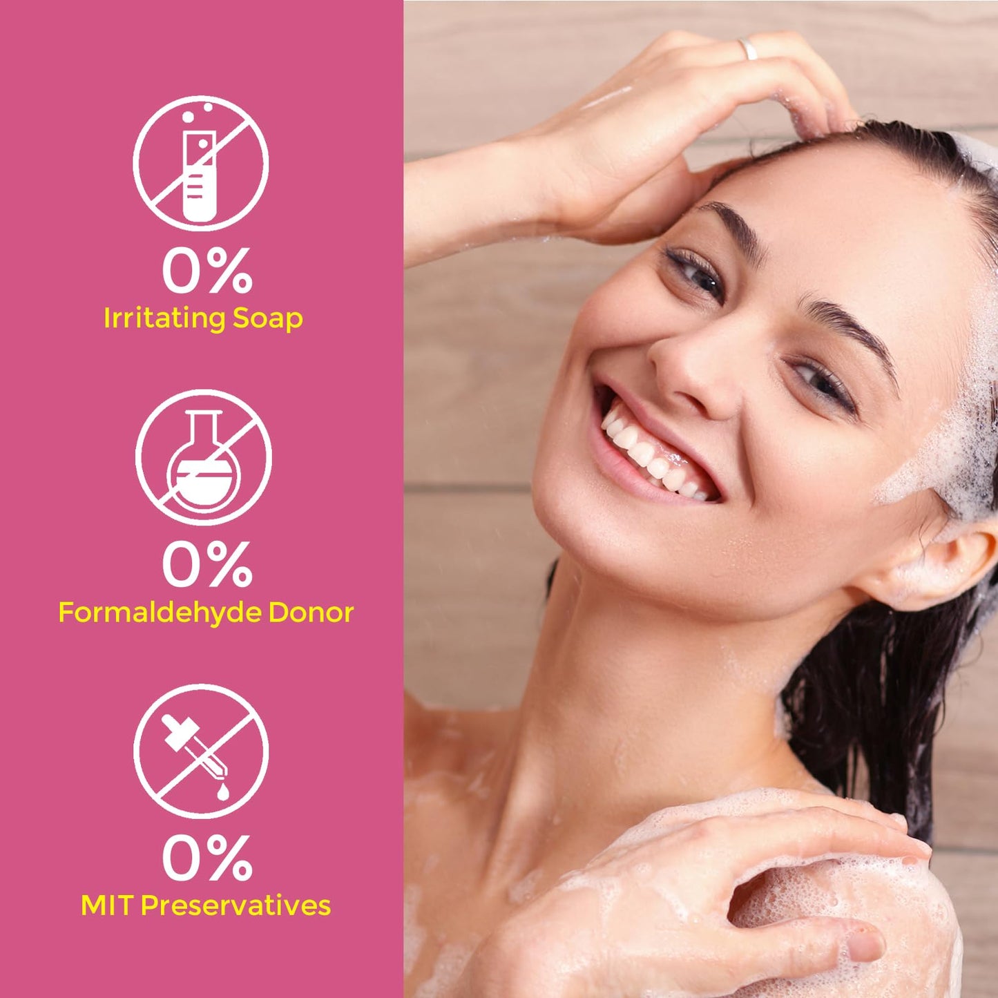 Peach Leaf Feminine Wash For intimate area Hygiene and Itchy, pH Balanced Body Wash with Lactic Acid For Sensitive Skin, Gentle Hydration, Odor Neutralization & Daily Hygiene, 220ml/7.44oz