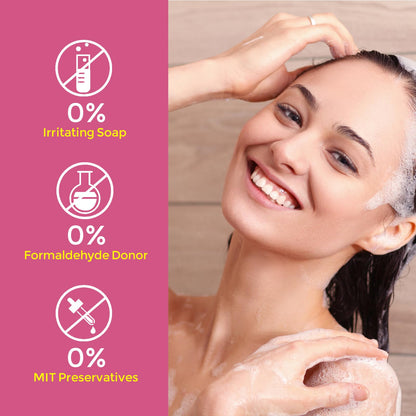 Peach Leaf Feminine Wash For intimate area Hygiene and Itchy, pH Balanced Body Wash with Lactic Acid For Sensitive Skin, Gentle Hydration, Odor Neutralization & Daily Hygiene, 220ml/7.44oz