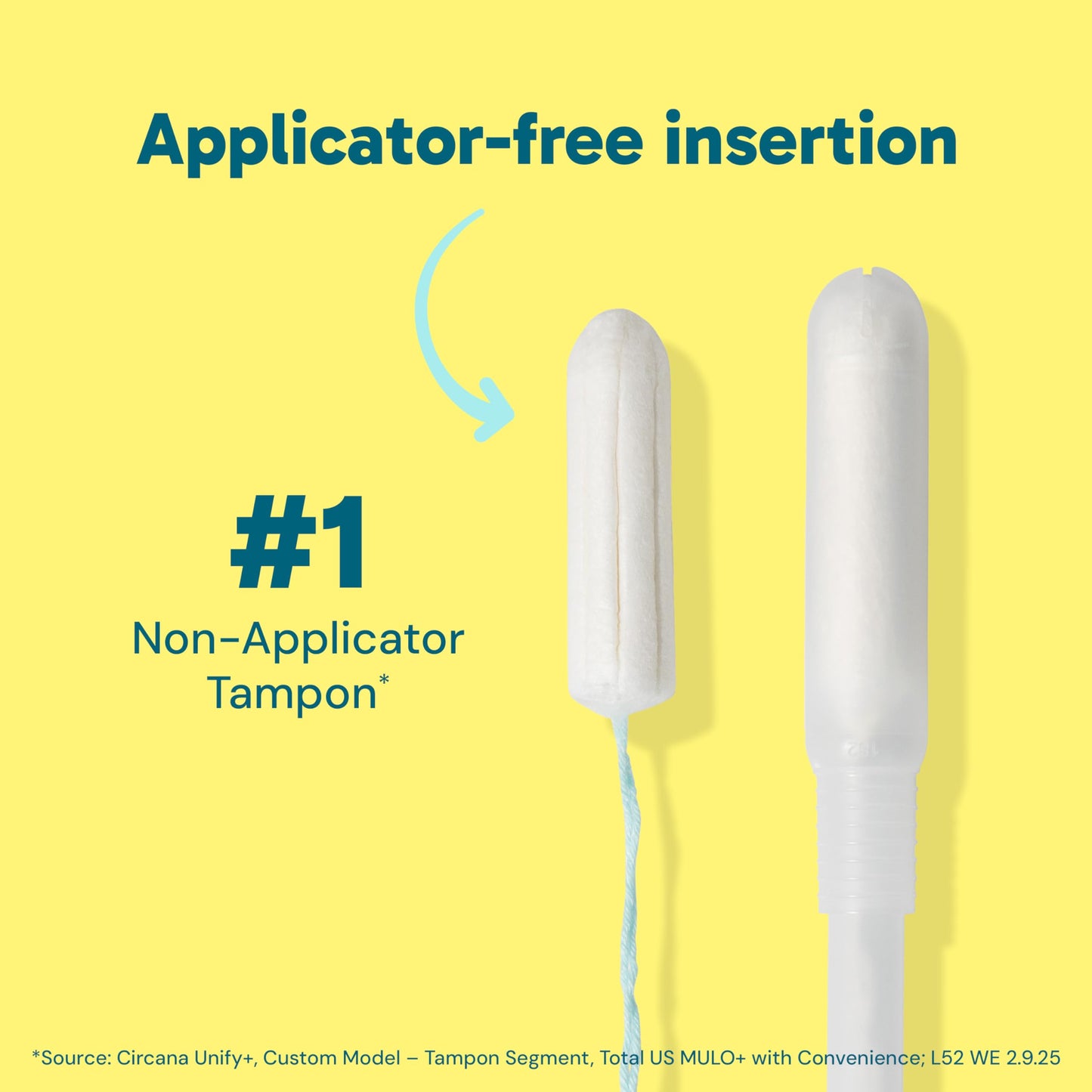 o.b. Tampons No Applicator, Fragrance-Free - 40ct | Applicator-Free Tampons Super, Feminine Care, ob Tampon Super, Period Products