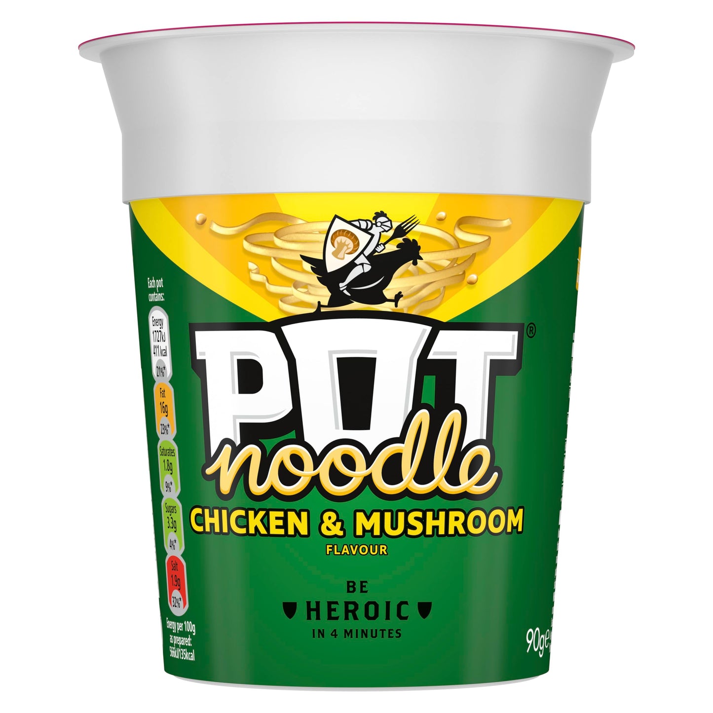 Pot Noodle Chicken and Mushroom 90 g (Pack of 12)