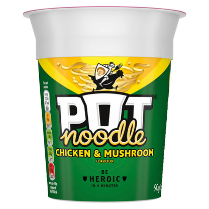 Pot Noodle Chicken and Mushroom 90 g (Pack of 12)