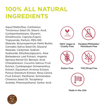 Hemp Seed Skin Butter, Sunsational - 8 oz. - Total Body Moisturizer - Hemp Seed Oil, Jojoba Oil, Shea Butter - Vegan & Cruelty Free