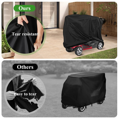 Mobility Scooter Cover,Waterproof Wheelchair Cover for Storage,Mobility Scooter Accessories for All-Weather Outdoor Protection Dust Covers - 55"x 26" x 36" (L x W x H)