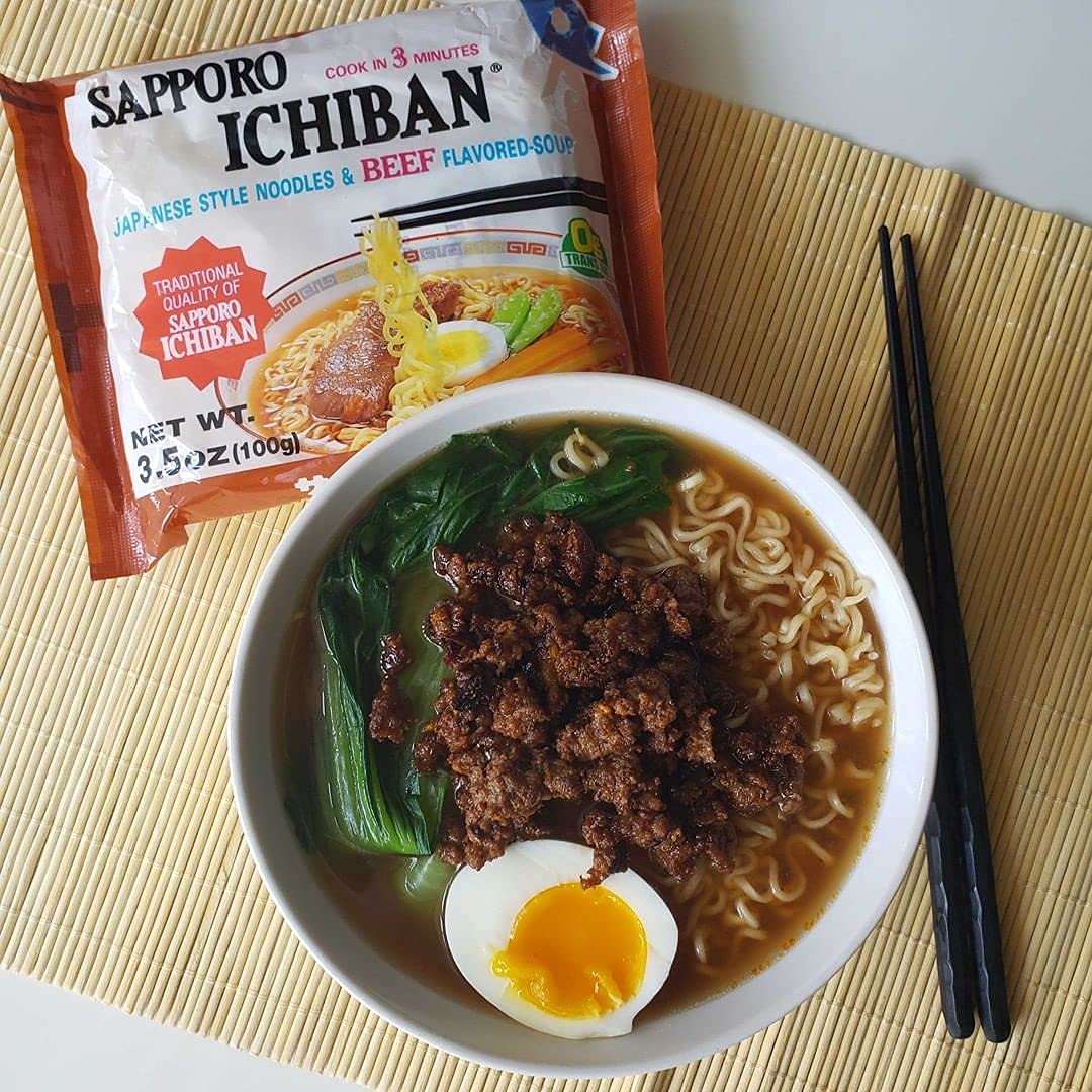 Ramen Noodles, Beef Flavor, No. 1 Tasting Japanese Instant Noodles (3.5 Oz. x 24 packs) | 24 Pack Case
