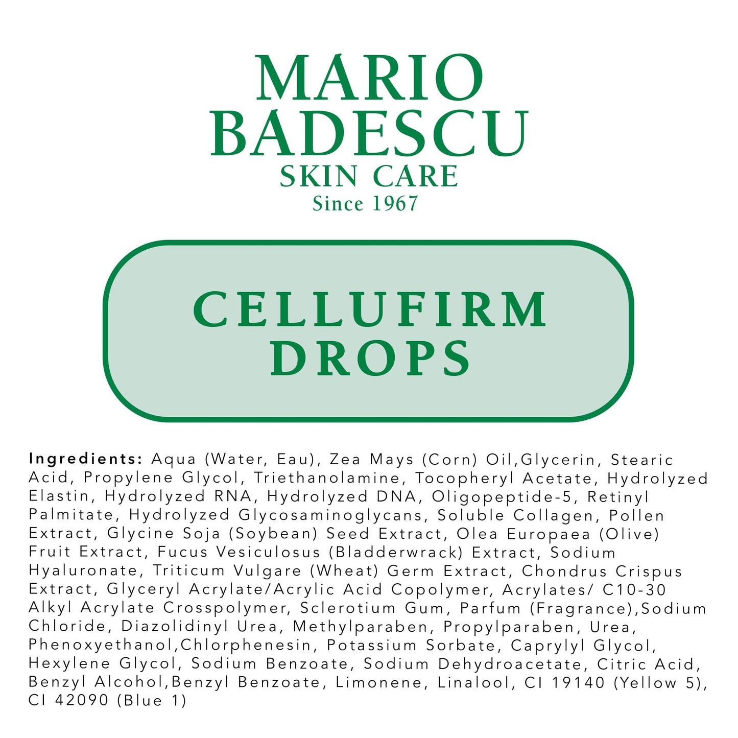 Mario Badescu Cellufirm Drops for Combination, Dry and Sensitive Skin, Anti-aging Serum with Collagen & Elastin, Softens the Look of Fine Lines & Wrinkles, 1 Fl Oz