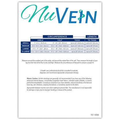 NuVein Medical Compression Stockings, 30-40 mmHg Support, Women & Men Thigh Length Hose, Open Toe, Black, Medium