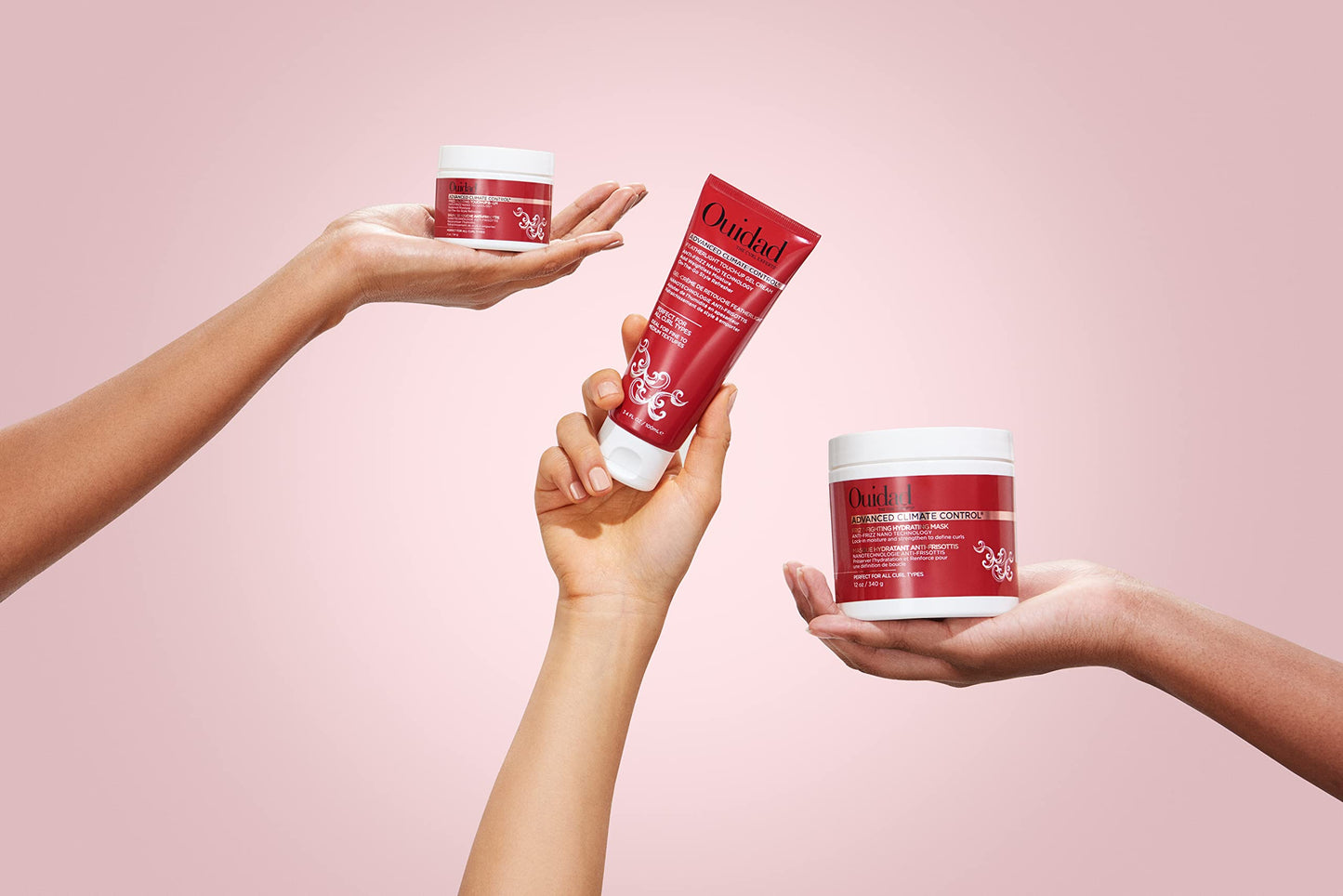 Ouidad Advanced Climate Control Touch-Up Hair Balm - 2 oz, Curl Refresher, Anti-Frizz Nano Technology, Redefine Curls & Help Prevent Breakage, Ideal for Medium to Thick Textures, For All Curl Types