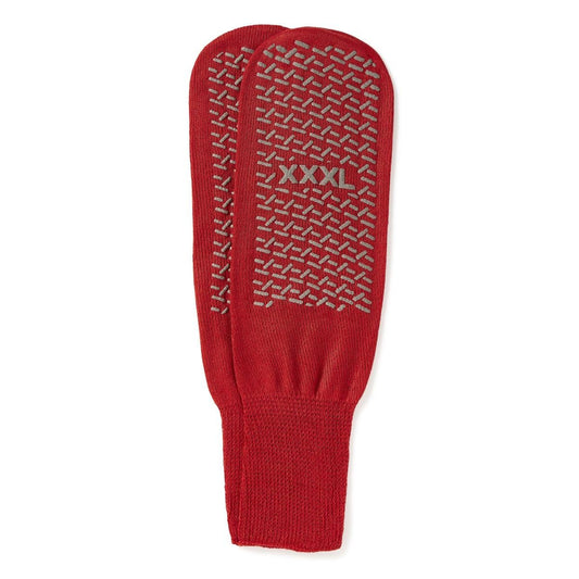 Medline Risk Alert Fall Prevention Double-Tread Patient Red, Bariatric, 48 Pairs per Case