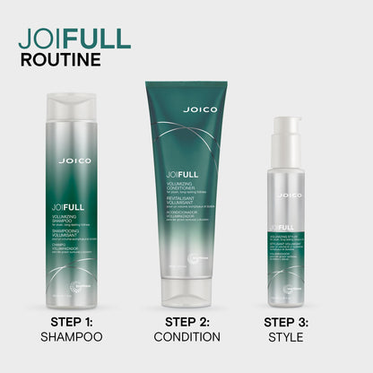 JoiFULL Volumizing Styler | For Fine, Thin Hair | Add Instant Body | Long-Lasting Volume & Texture | Protect Against Pollution | With Rice Protein & Bamboo Extract | 3.38 Fl Oz