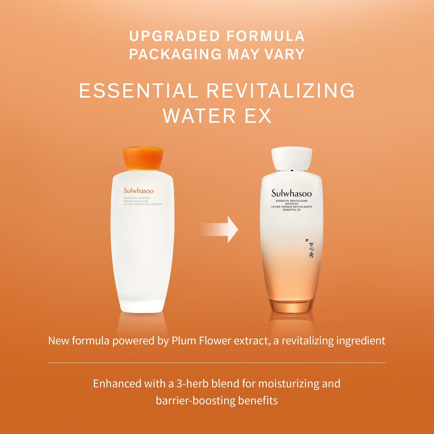 Sulwhasoo Essential Revitalizing Water EX - A quick-absorbing, watery gel toner that deeply hydrates and visibly revitalizes for radiant, youthful-looking skin