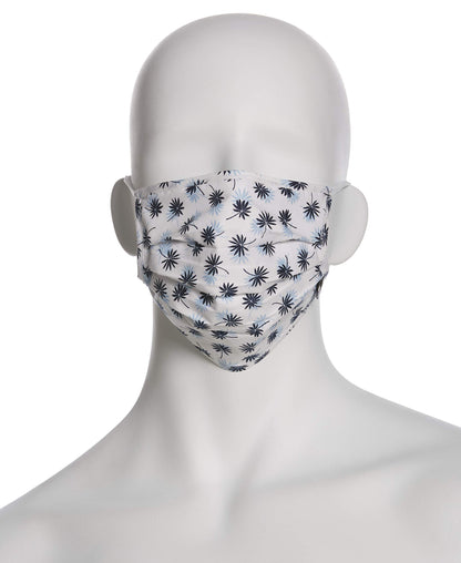 Perry Ellis Standard Reusable Pleated Woven Fabric Face Masks (Pack of 3, Assorted Prints and Colors)