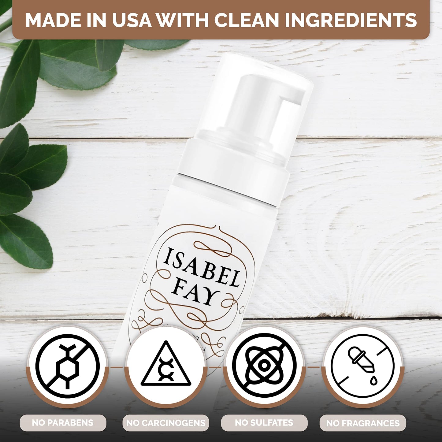 Isabel Fay ph Balanced Feminine Intimate Foam Wash gentle and safe for sensitive skin