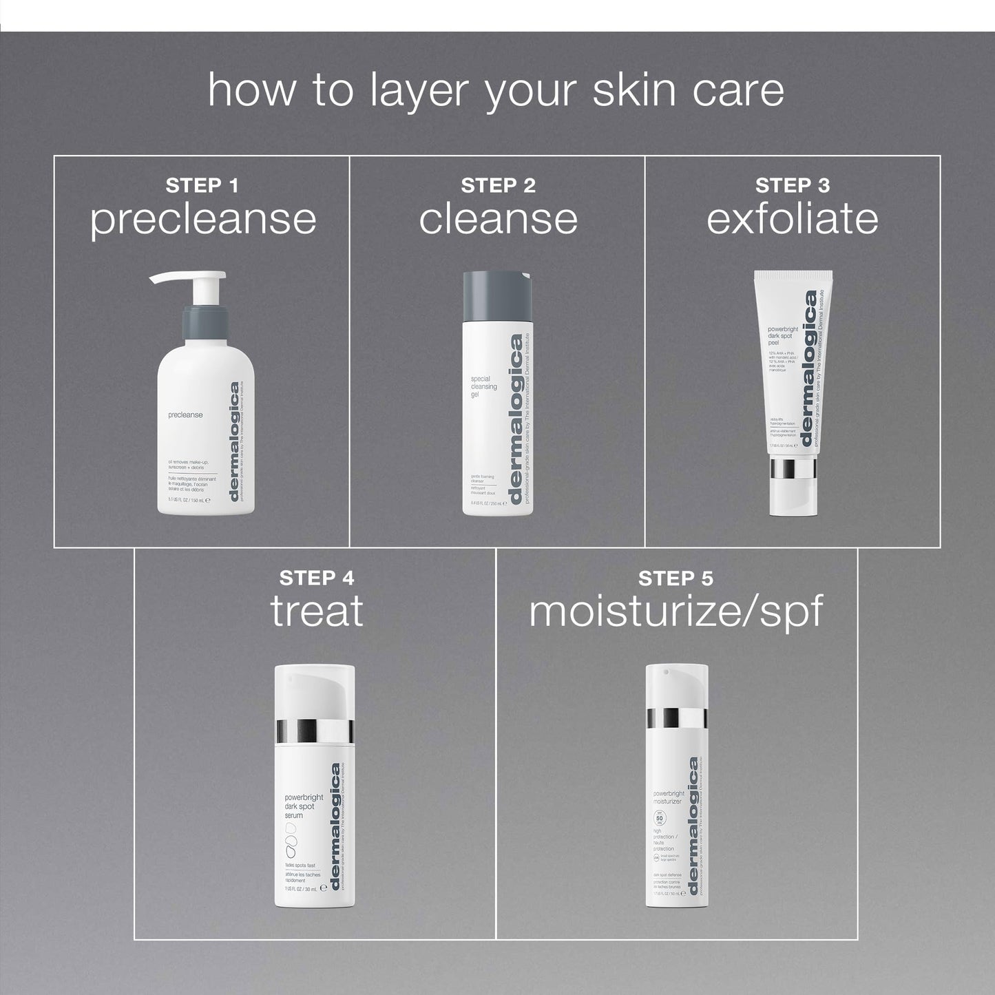 Dermalogica PowerBright Dark Spot Face Peel, Exfoliating Facial Peel with 12% AHA PHA, Improve Dark Spot and Hyperpigmentation for All Skin Types