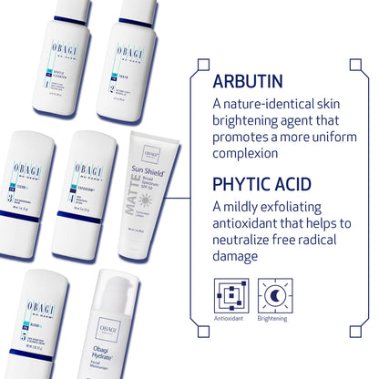 Obagi Nu-Derm Fx Skin Brightening System for Normal to Dry Skin – Noticeably Evens Out & Brightens Your Complexion – 7-Step Skincare Routine