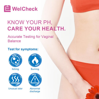 Vaginal pH Test Strips, Vaginal Yeast Infection Test Strips, Feminine pH Test, BV Test Strips pH Balance for Women, 3 Pcs