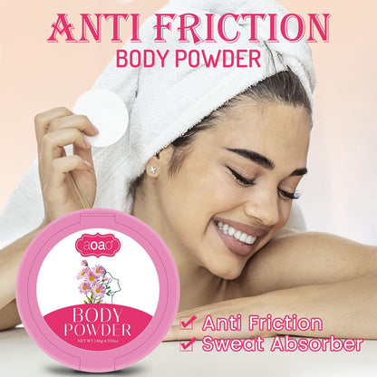Body Powder for Women, Dual-Powder Base Talc-Free, Zinc Oxide Protect, Botanical Soothing, Feminine Essential Dusting Powder with Puff, After Bath Absorption & Anti-Chafe for Neck & Delicate skin, 5oz