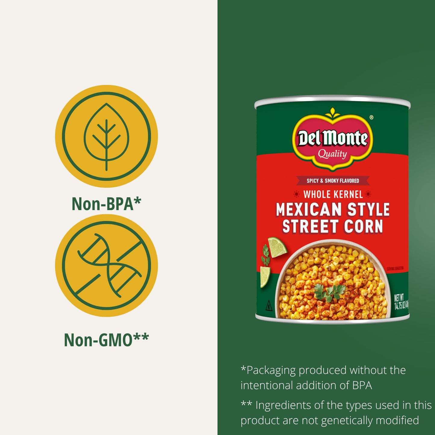Del Monte Mexican Street Corn, 14.75 oz. Can (Pack of 12)