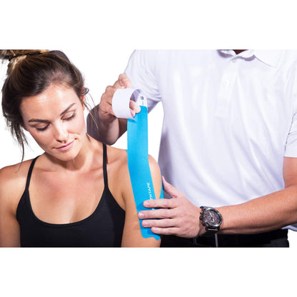 StrengthTape Kinesiology Tape - 5M Precut K Tape Roll - Premium Athletic Tape - Support and Prevent Injuries - Multiple Colors Available