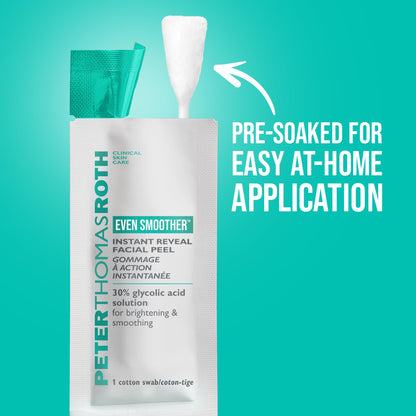 Peter Thomas Roth | Even Smoother™ Instant Reveal Facial Peel | Exfoliator with Glycolic Acid for Brightening