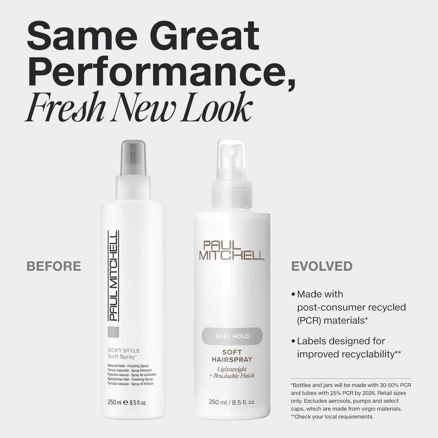 Paul Mitchell Soft Hairspray, Lightweight, Soft Hold + Brushable Finish, For All Hair Types
