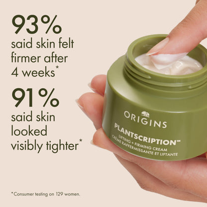 Origins Plantscription Lifting + Firming Peptide Moisturizer | Anti Aging Face Cream | Visibly Smooths Fine Lines and Wrinkles | With Peptide & Rice Extract