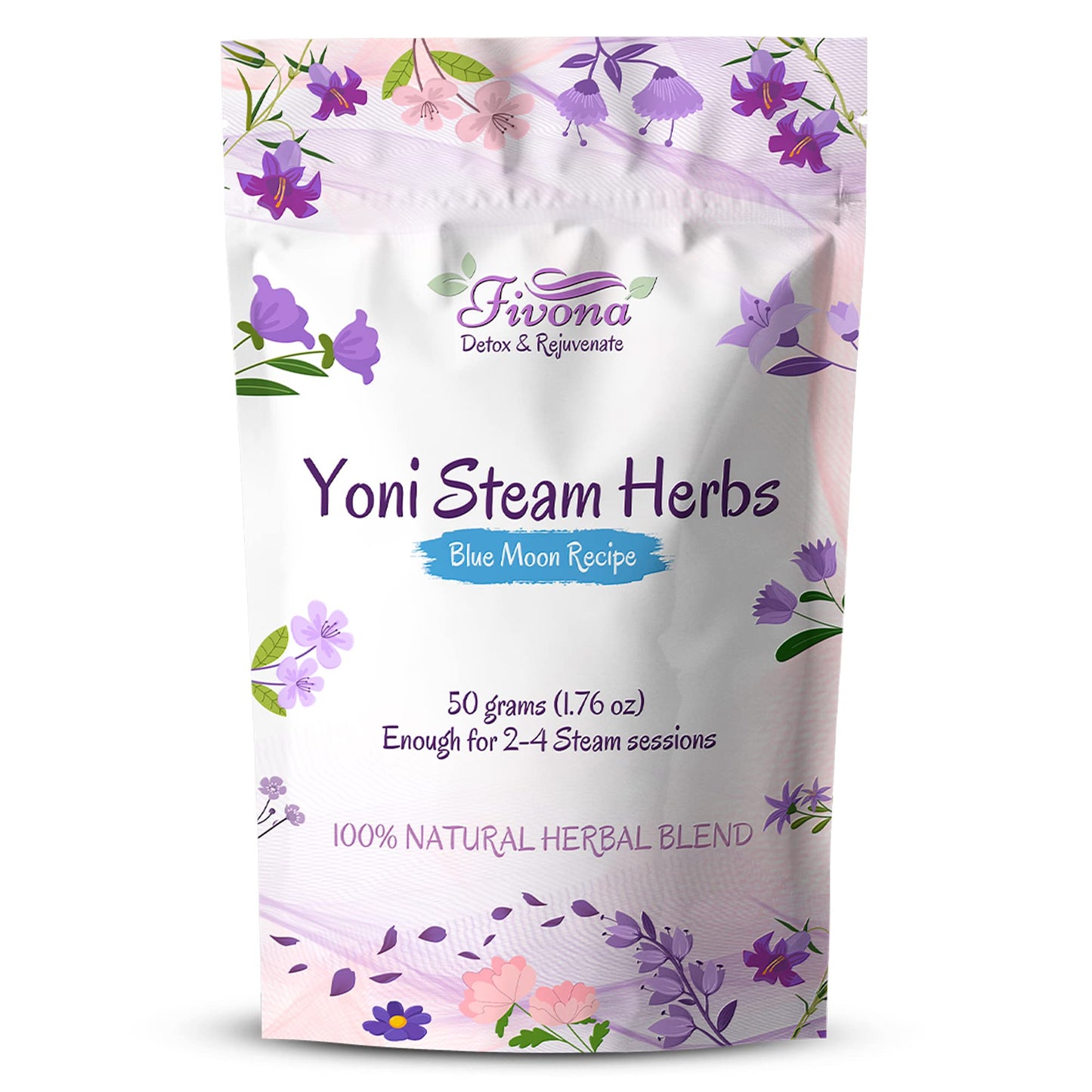 Fivona Yoni Steaming Herbs - for Feminine Use and Rituals - V-Detox, Cleanse, Wash, Odor Control - 2 to 4 Sessions - Female PH Balance- 1.76 Ounces
