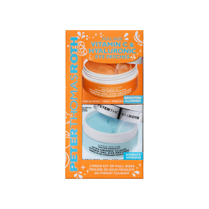 Peter Thomas Roth | Full-Size Vitamin C & Hyaluronic Eye Patches 2-Piece Kit