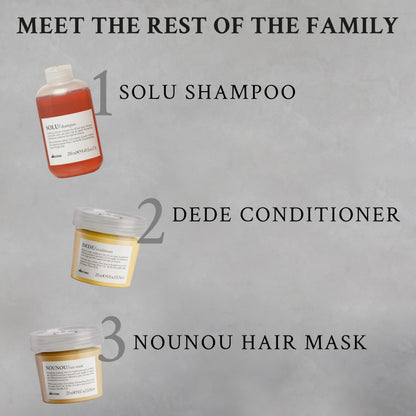 Davines SOLU Sea Salt Scrub Cleanser | Refresh and Clarify Hair and Scalp | Remove Residue And Impurities