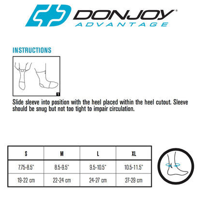 DonJoy DA161AV01-TAN-L Elastic Ankle for Sprain, Strain, Swelling, Arthritis, Easy to Apply Elastic Stretch Fabric with Open-Heel Design, Tan