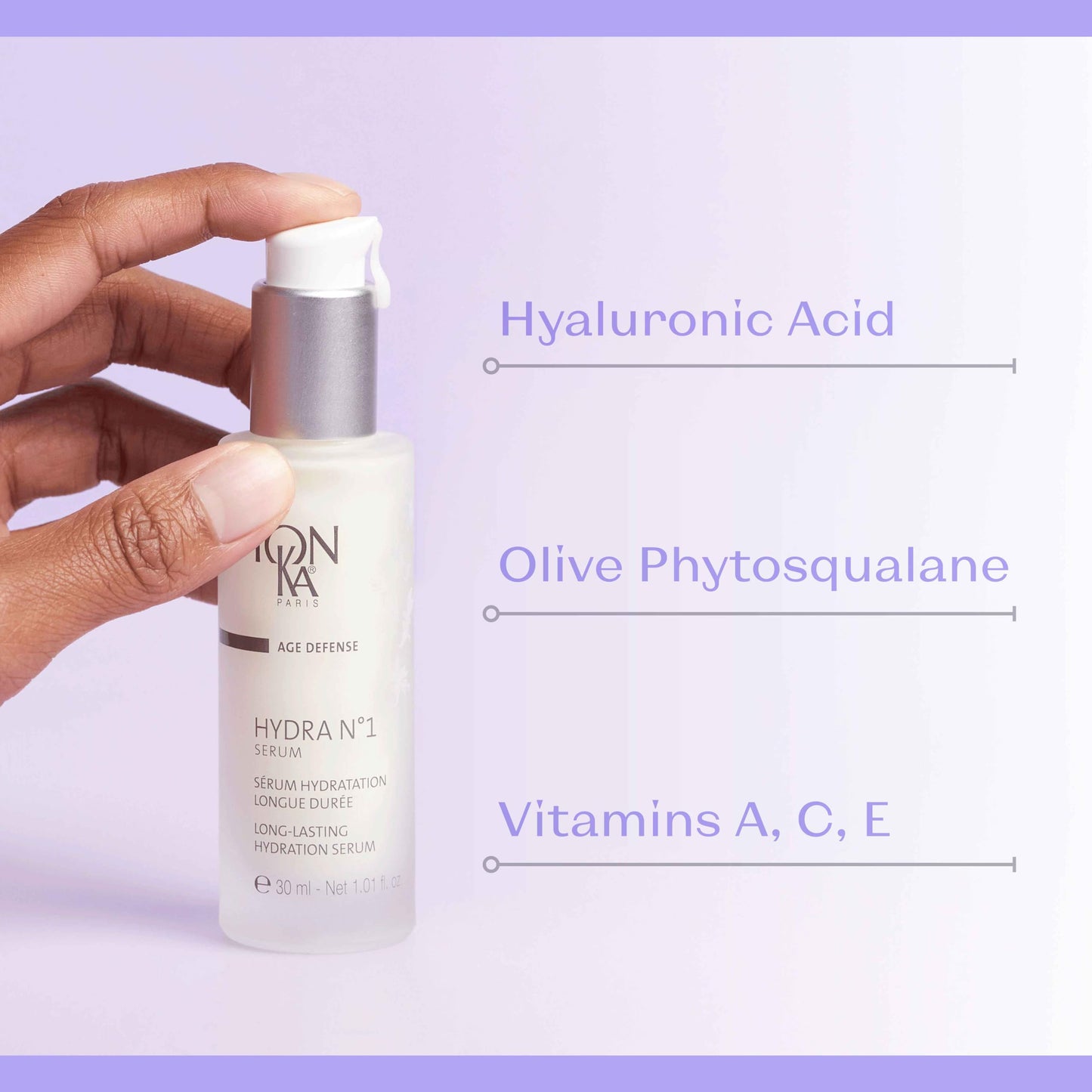 Yon-Ka Hydra N°1 Serum | Hydrating & Anti-Aging Face Serum with Hyaluronic Acid, Aloe Vera & Vitamin C | Smooths, Plumps & Revives | For Dry & Mature Skin | Paraben-Free | 30 ml
