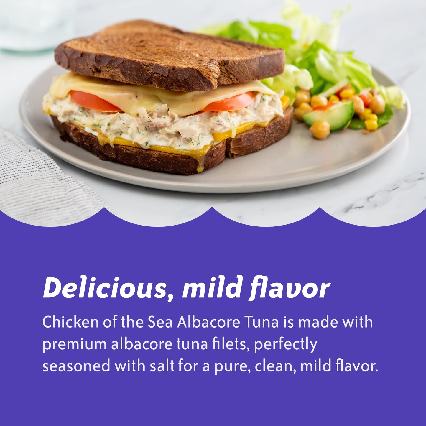Chicken of the Sea Solid White Premium Albacore Tuna in Water, 5 oz. Can (Pack of 1), Wild Caught Tuna