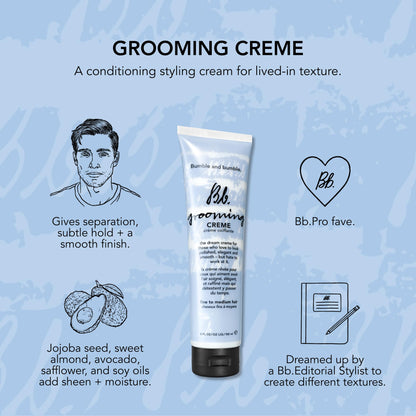 Bumble and bumble. Grooming Creme Hair Styling Cream | Smoothing + Subtle Hold | For Fine to Medium Hair, 5 Fl Oz