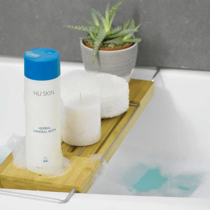 Nu Skin Herbal Mineral Bath | 16.9 Fl Oz | Relaxing Bubble Bath for Adults | Soap-Free Formula | 21 Herbal Extracts for Soothing Hydrating & Cleansing