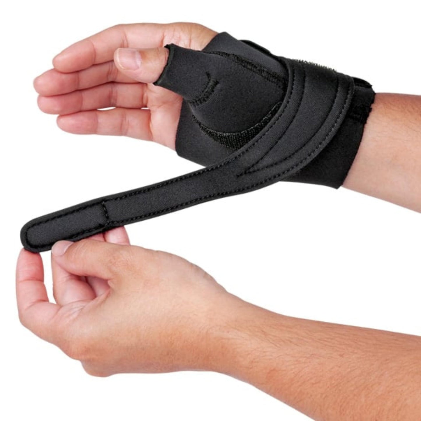 North Coast Medical Comfort Cool CMC Restriction Splint, Left, Small Plus, Black