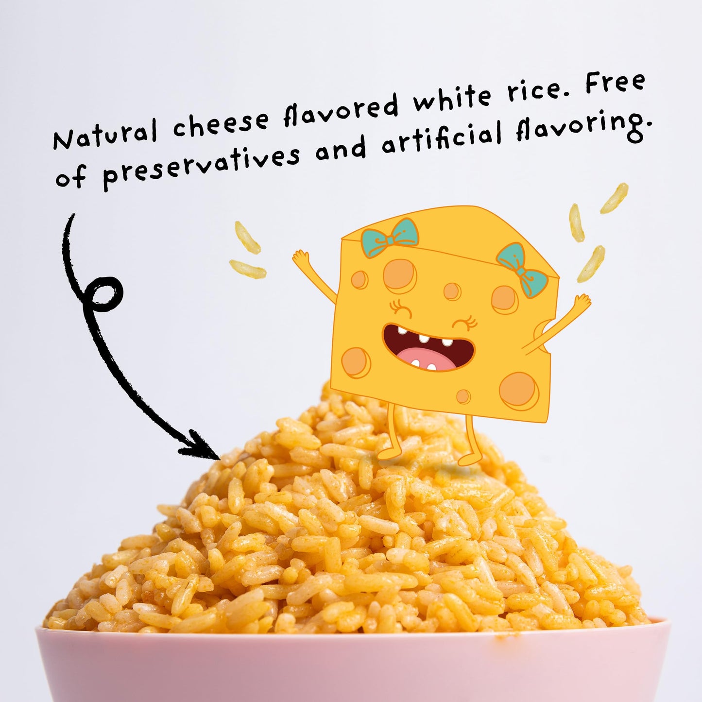 4Sisters Chelsea Cheese Rice, 90 Second Ready to Eat 8.5 oz (Pack of 6)