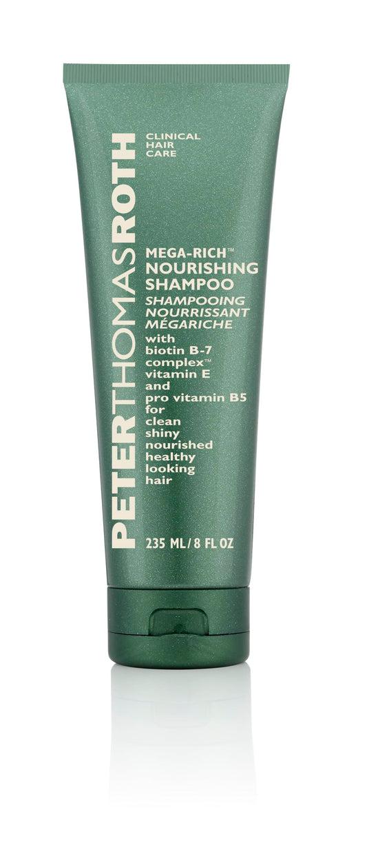 Peter Thomas Roth | Mega-Rich™ Nourishing Shampoo | Biotin B-7 Complex Shampoo for Clean, Shiny, Healthier-Looking Hair