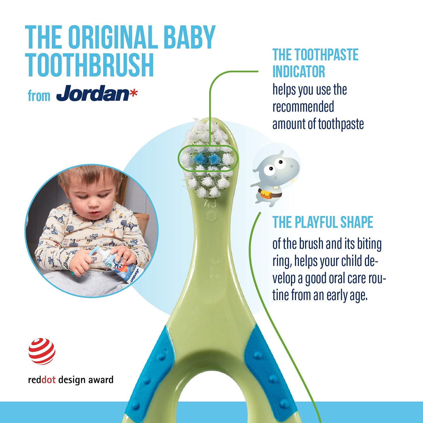 Jordan 0-2 Years Old Toothbrush Supple - Random Colors