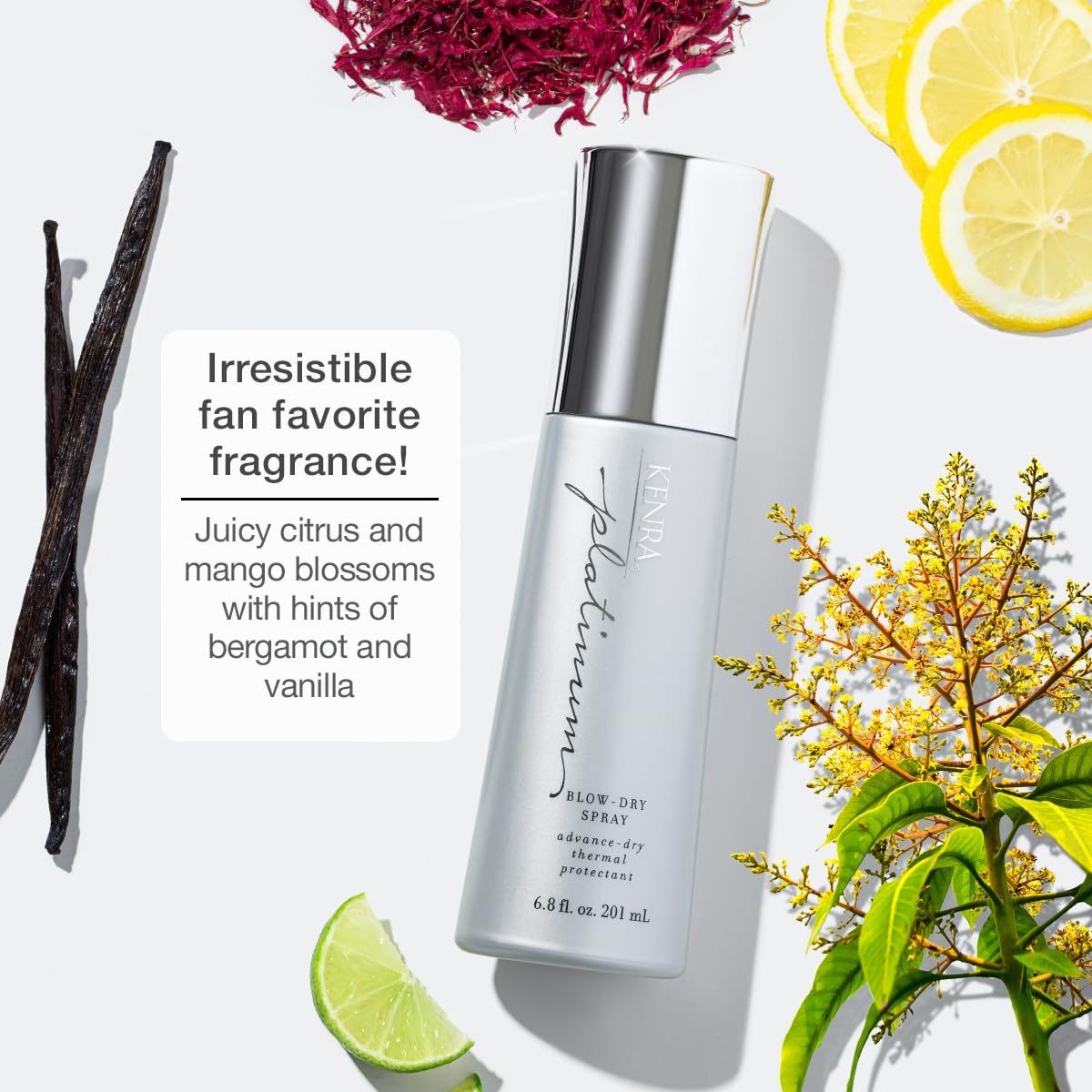 Platinum Blow-Dry Spray | Time-Saving Heat Protectant | Detangles, Smooths, and Softens | Eliminates Frizz & Resists Humidity | Medium To Coarse Hair