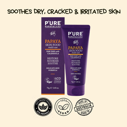 P'URE PAPAYACARE Papaya Skin Food Multi-Use 2.64 Ounces