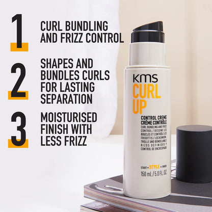 KMS Curlup Control Crème, 5 Fl oz (Pack of 1)