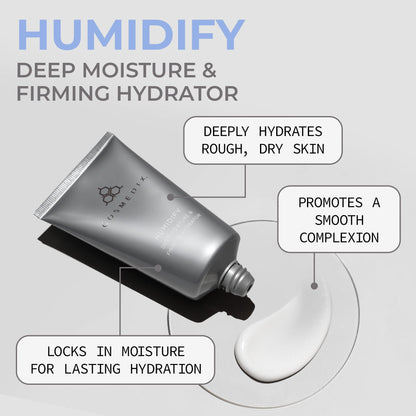 COSMEDIX Humidify Deep Moisturizing Face Cream – Hydrating & Firming Anti-Wrinkle Moisturizer for Rough & Dry Skin – Restores Skin Elasticity for Softer, Smoother Texture – 74 g / 2.6 oz