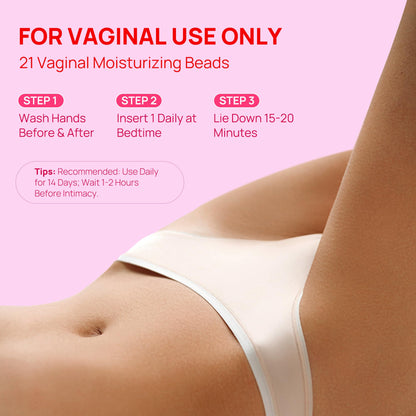 Vaginal Moisturizer Cream for Women,Long Lasting Hydration & Relief Discomfort, ph Balance, Odor, Itching - 15mg Hyaluronic Acid & 3% Vitamin E - Botanical Intimate Care Gel, 21 pcs