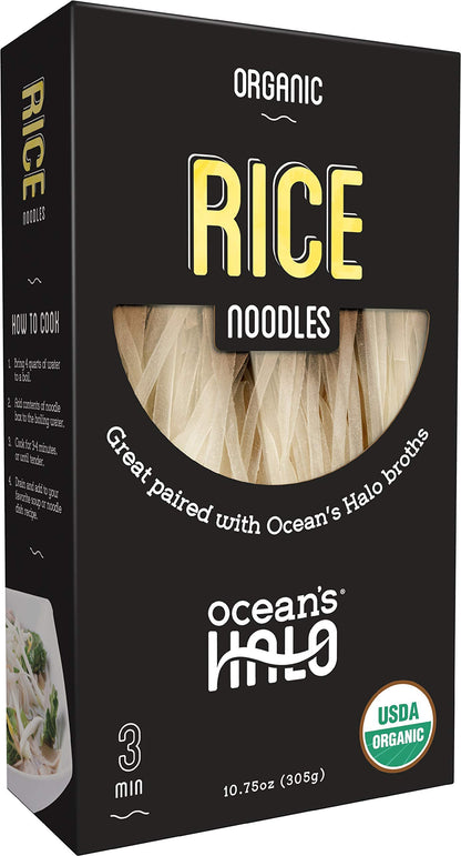 Ocean's Halo Organic and Gluten-free Ingredients Rice Noodles 6.3 oz, 3 pack