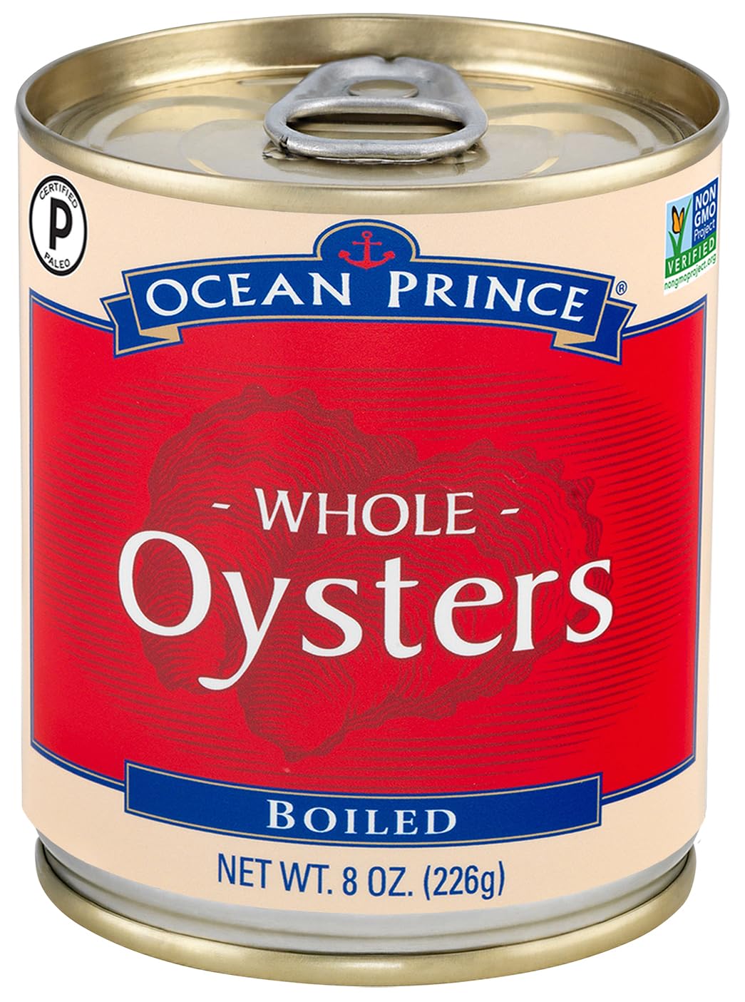Ocean Prince Boiled Oysters, 8-Ounce Cans (Pack of 12)