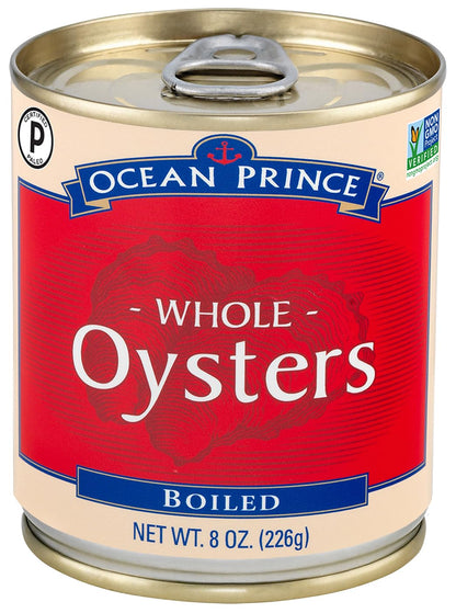 Ocean Prince Boiled Oysters, 8-Ounce Cans (Pack of 12)