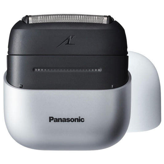 Panasonic Swipe Right Travel Shaver for Women, Portable Electric Razor with USB-C Charging, 3-Blade Cutting System for Dry or Wet Use, White/Silver - ES-CM3A-W