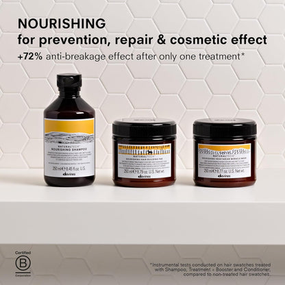Davines Naturaltech Nourishing Keratin Sealer, Restructuring & Hydrating for Dry & Damaged Hair - With Vegetal Keratin - Seals Cuticles & Prevents Split Ends, Travel Size, 3.38 Fl Oz
