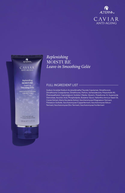 Alterna Caviar Anti-Aging Replenishing Moisture Leave-in Smoothing Gelee, Lightweight Styling For Dry Hair,Sulfate Free